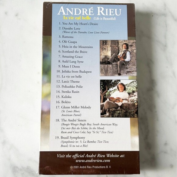 Andre Rieu La vie est belle Life is Beautiful As Seen On PBS VHS Tape NEW - Picture 2 of 4